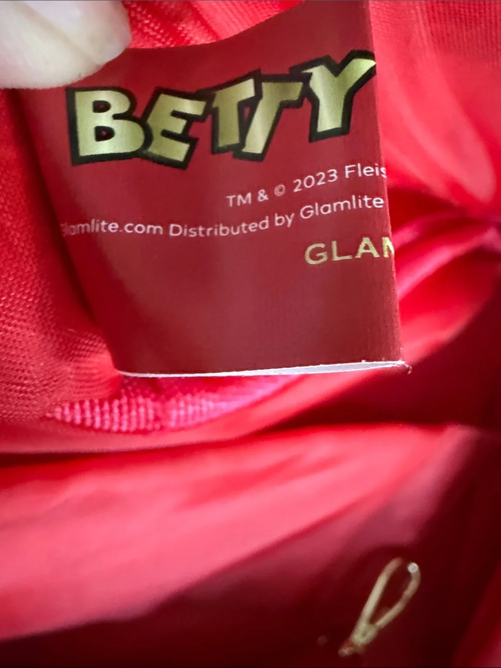 GlamLite Betty Boop Red Crossbody Bag